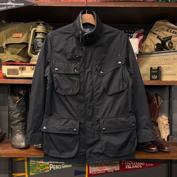 90s 폴로 랄프로렌 커뮤터 유틸리티 4포켓 모터사이클 자켓 N327