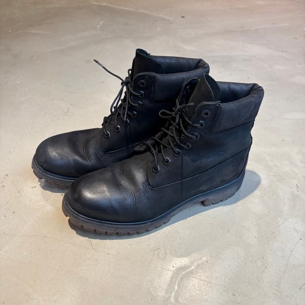 270) Timberland 6인치 블랙 워커 부츠