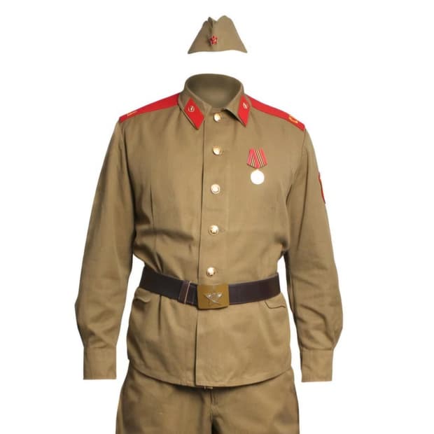 오리지널 소련군 M-69 군복 상의, 오리지널 벨트