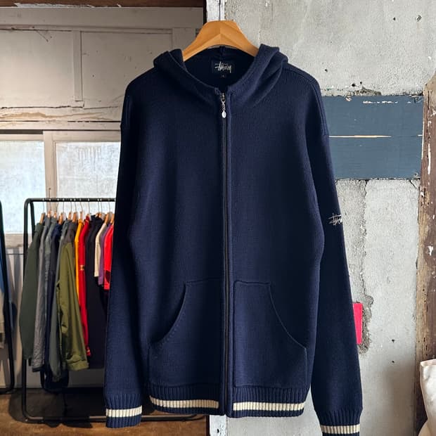 00's Stussy Knit Hood Zip-Up 