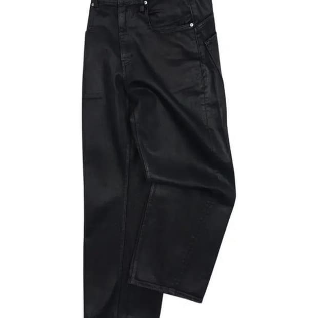 yiyae 이예 와이드 워시드 데님 팬츠 코팅블랙 S