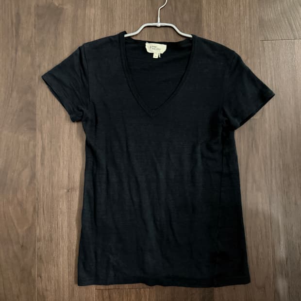 이자벨마랑 브이넥 반팔티