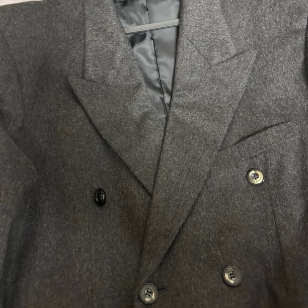 Crombie 캐시미어100% 더블롱코트 xl