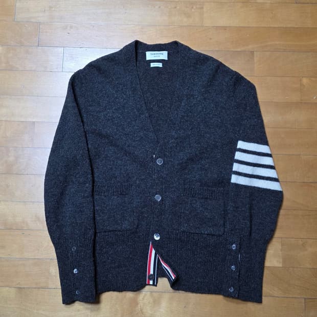 [새상품급,4]톰브라운 셰틀랜드 가디건 그레이