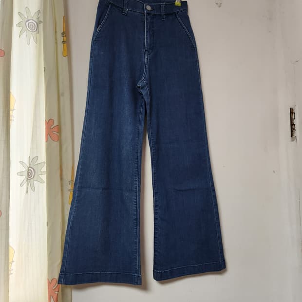 부츠컷 데님 팬츠 진청 바지 (25인치)64