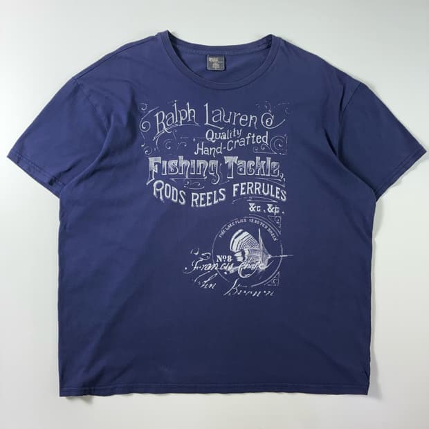 Polo  폴로 랄프로렌 피싱태클 그래픽 네이비 반팔티 