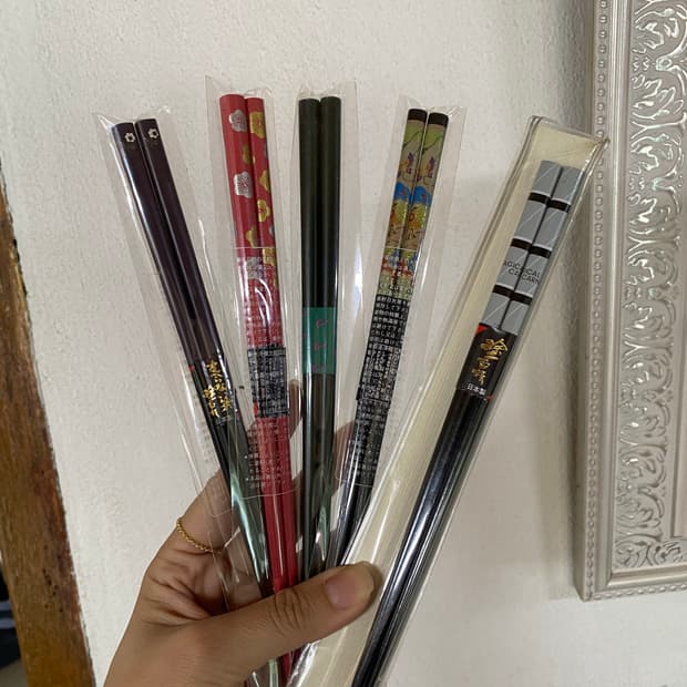 일본 나무 고급 젓가락 5인세트