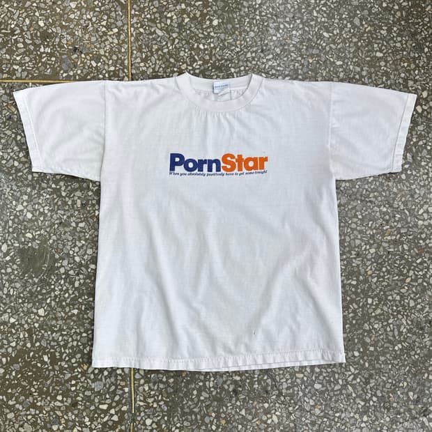 90s USA 폰스타 Pornstar 페덱스 패러디 티셔츠 XL