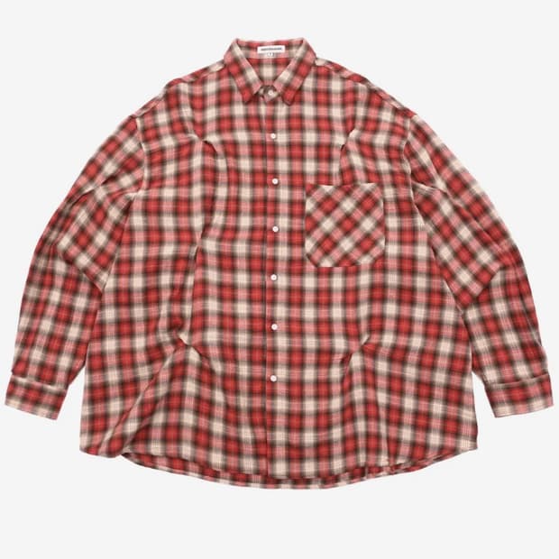 노쿨러스 체크바이트 셔츠 체리
