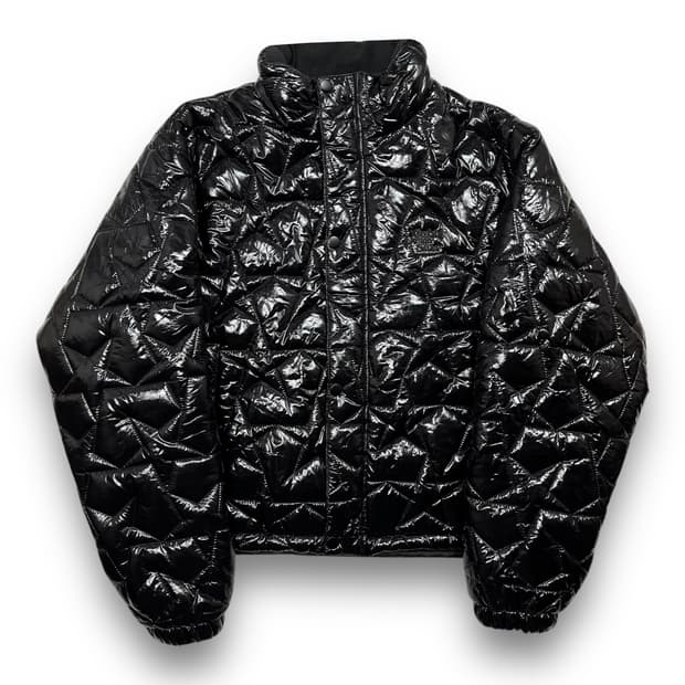 카비시 에나멜 스타 다크 패딩 재킷