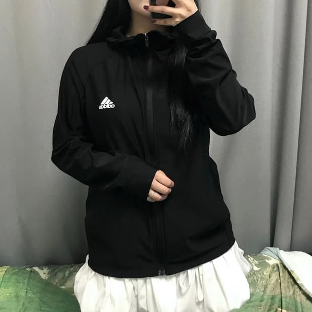아디다스 후드 바람막이 자켓 L