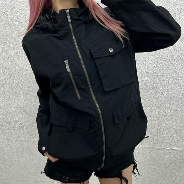 노스페이스 블랙 바람막이 100