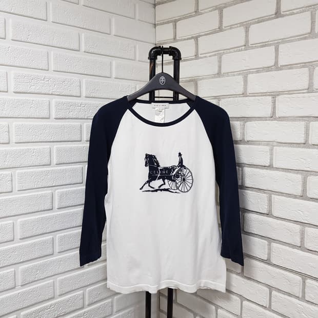 [L/66/정품] 셀린느 마차로고 롱슬리브