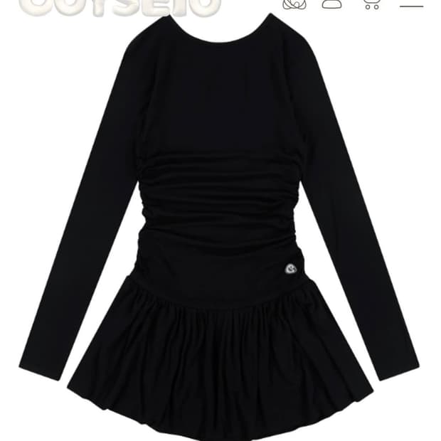 코이세이오 드랩핑 드레스(코이세이오원피스) black