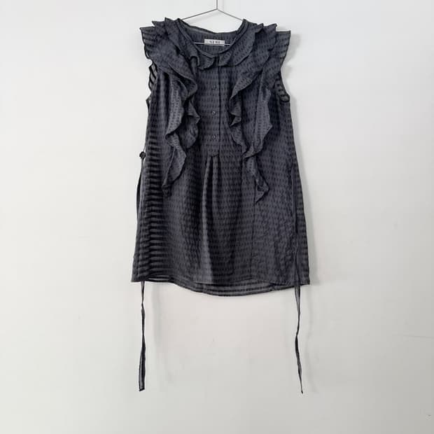 SJSJ ruffle fly blouse 