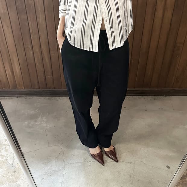 Y'S cotton cropped pants