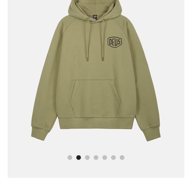 데우스 엑스 마키나 카키 후드티 XXL