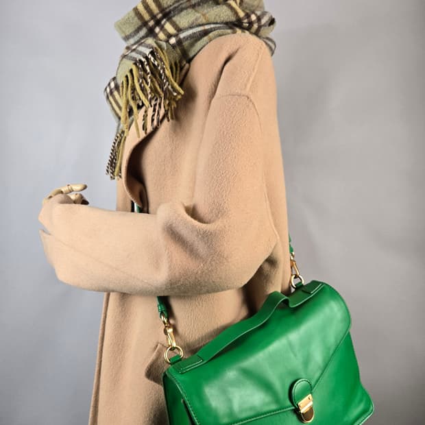 마크제이콥스 레더 사첼백 숄더백 가방 정품 그린