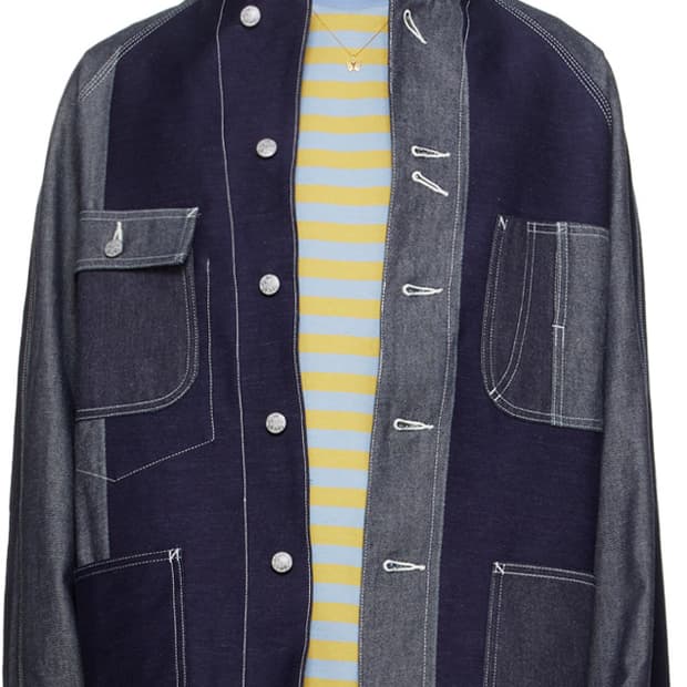 Needles Chore Coat - 10oz Denim/Stripe