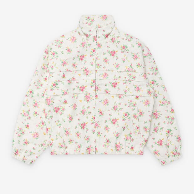 [8,10]슈슈통 26ss 심라인 플로럴 트랙 자켓/화이트