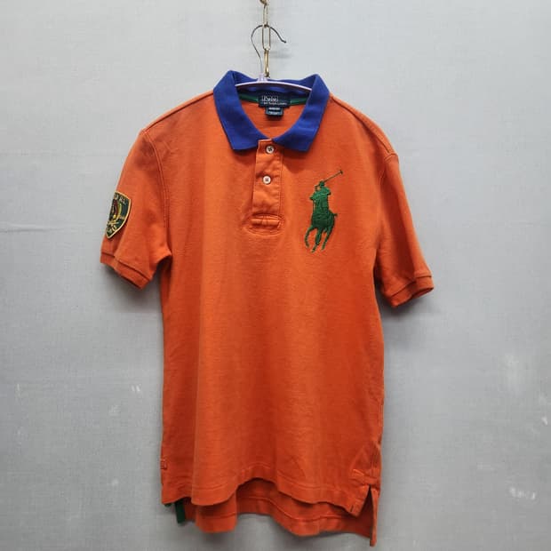 폴로랄프로렌 빅포니/인디언와펜 반팔카라 S