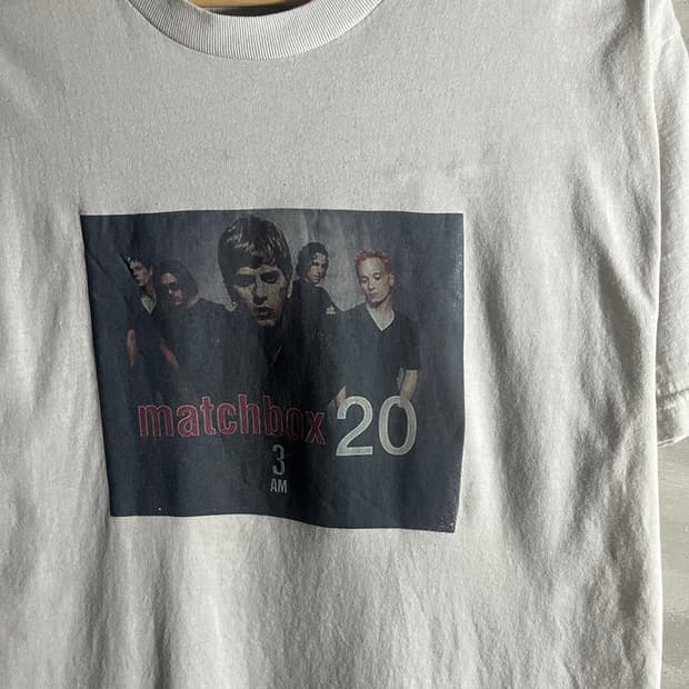 00s 빈티지 매치박스 밴드티셔츠