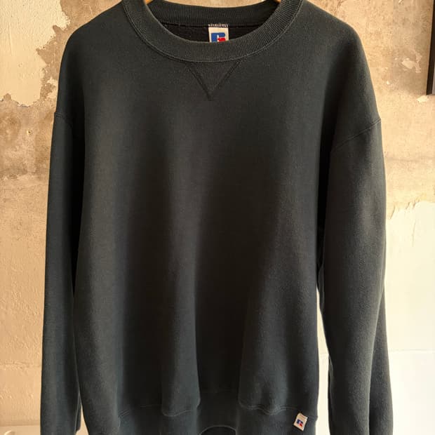 90s 러셀 플레인 스웻셔츠