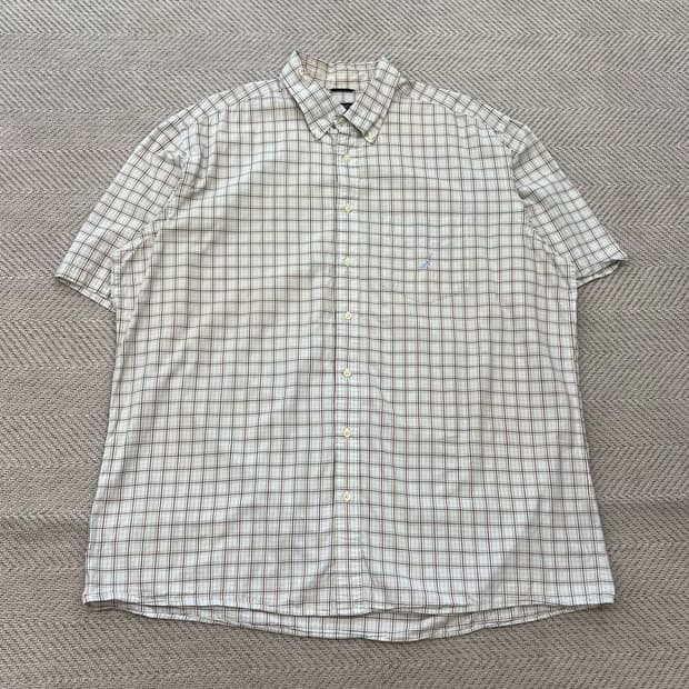 노티카 체크 하프셔츠 r4150