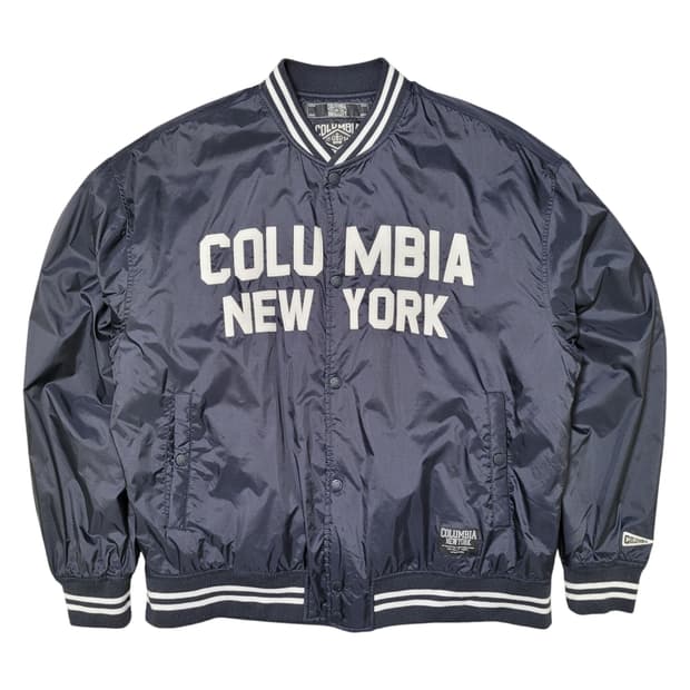 컬럼비아 유니버시티 아치로고 바시티 자켓