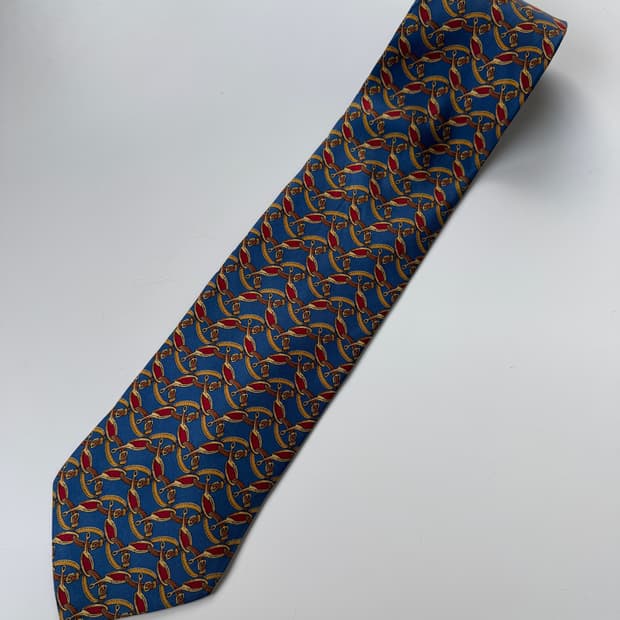 롱샴 (LONGCHAMP) 실크 넥타이 9.5cm