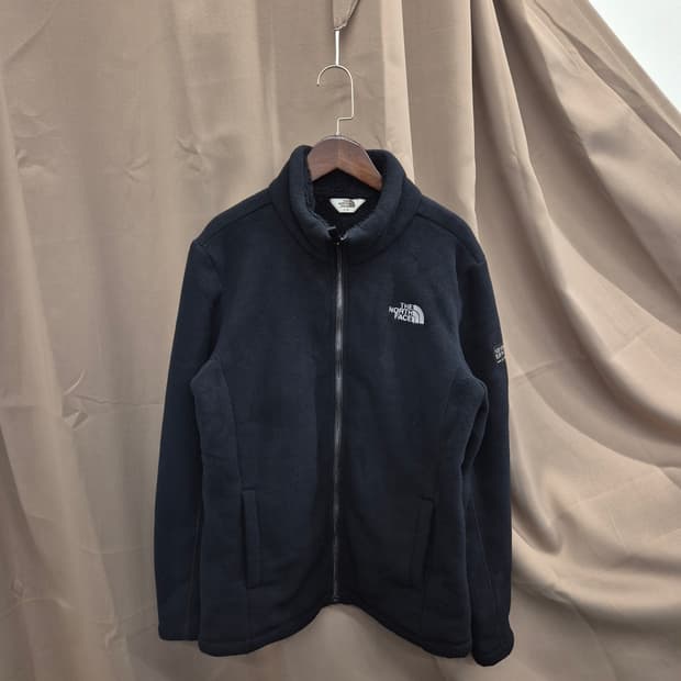 노스페이스 블랙 플리스 집업 자켓 S