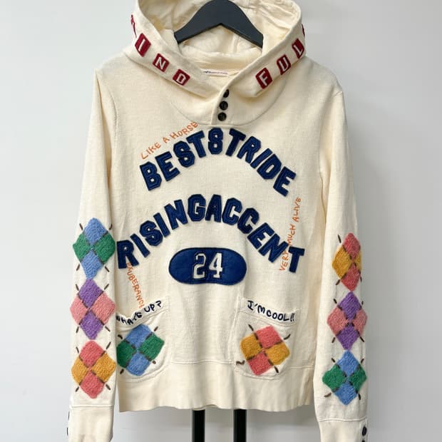 Rough 아가일 엠브로이더드 후디