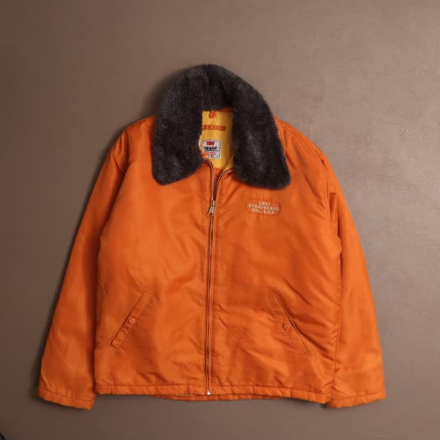 90's 리바이스 USA 퀄팅 셰르파 점퍼 A1858