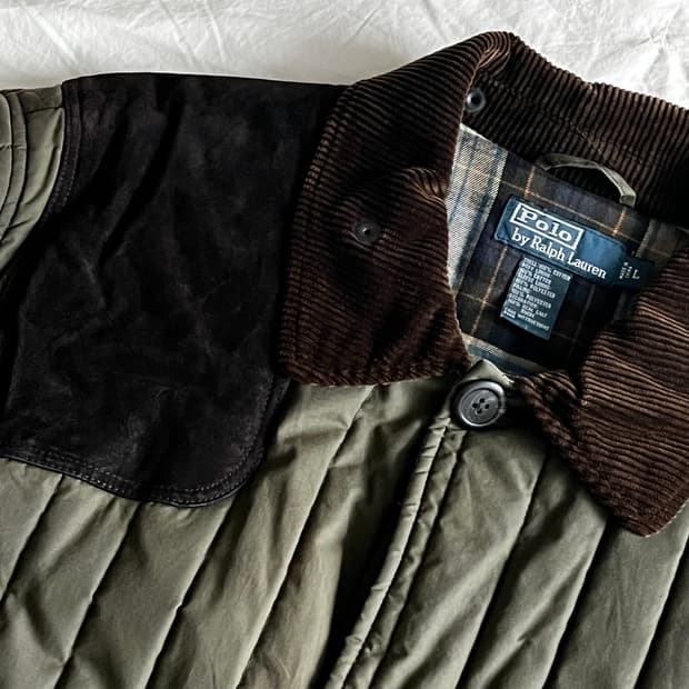 폴로 4포켓 퀼팅 헌팅자켓