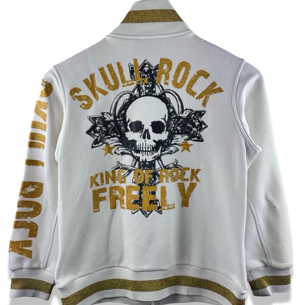 JPN 스컬 펑크 레터링 져지1828