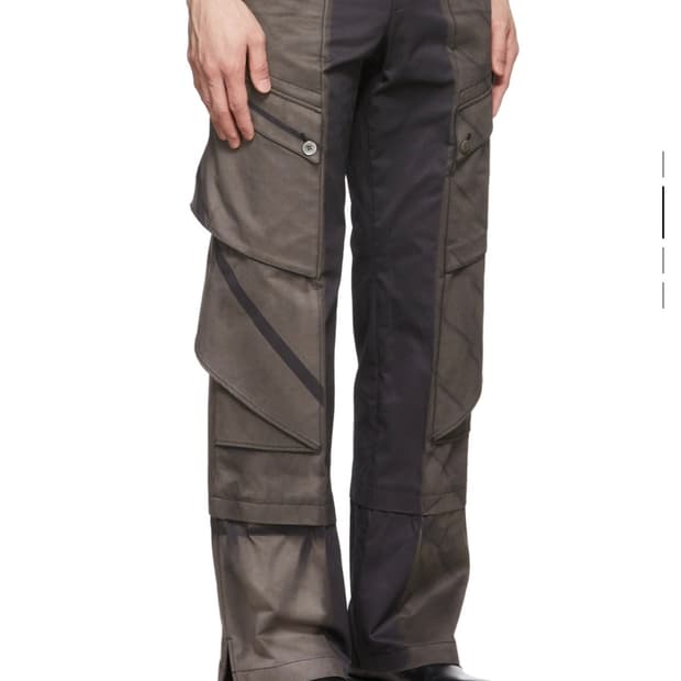[M]22ss jiyongkim black cargo pants
