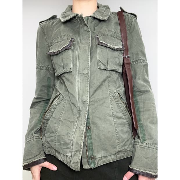 빈티지 y2k 워크웨어 밀리터리 자켓