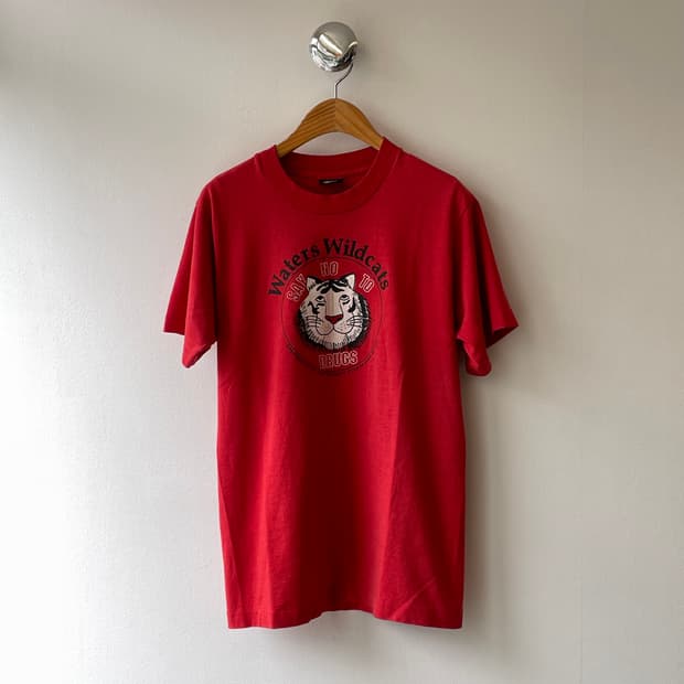 80‘s USA “No Drugs” T-shirt 빈티지 캠페인 티셔츠