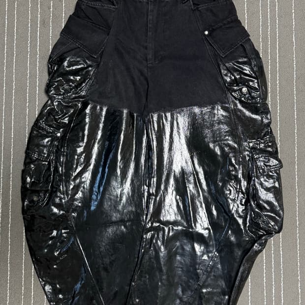 CANNNONE 실리콘 코팅 카고 팬츠