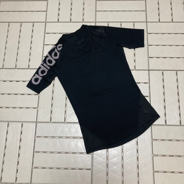 [M]아디다스 스킨 기능성 반팔티 블랙 0665