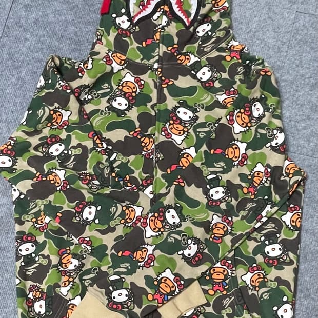 베이프 헬로키티 후드집업 2XL