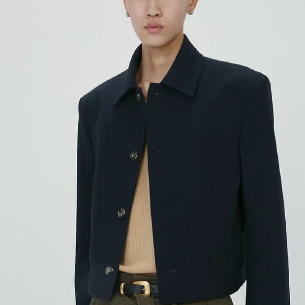 렉토 울 블렌드 숏 자켓 XL사이즈