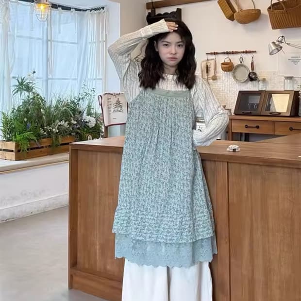 빈티지 원피스 셋업