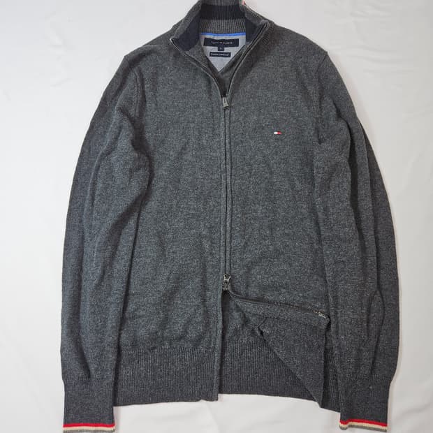 타미힐피거 램스울 니트집업 투웨이 스웨터 95