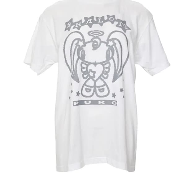 샬롬클럽 자이언트 퓨로 반팔 티셔츠 실버