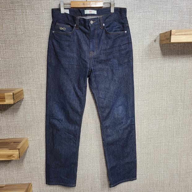 33인치 플랙진 스티즈 진청 청바지