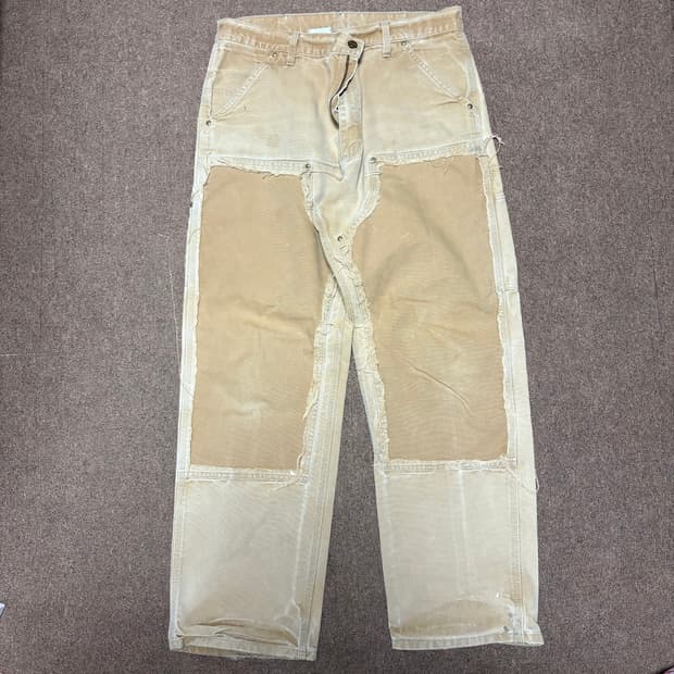 90s carhatt 칼하트 더블니 미제 커스텀 34-35사이즈