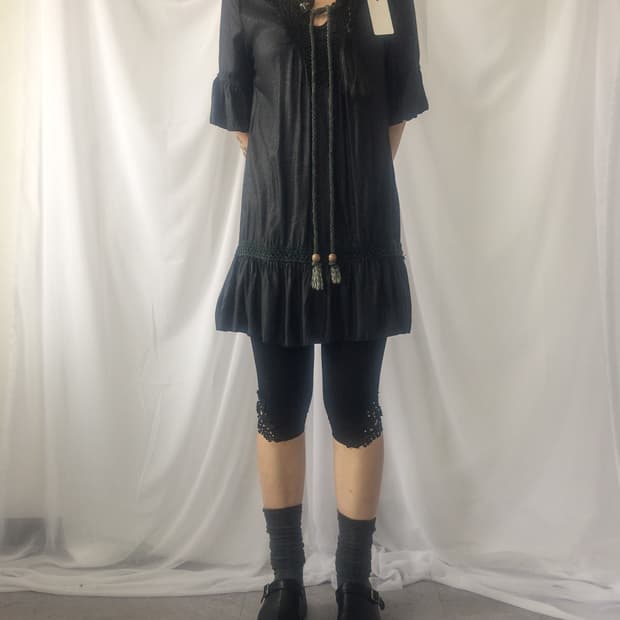 Crochet trimming onepiece