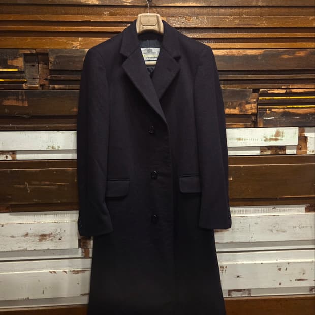 아쿠아스큐텀 캐시미어/울 체스터필드코트 