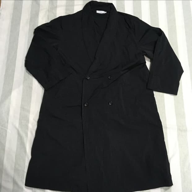 그라프페이퍼 숄카라 코트 